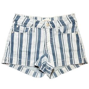 SHYANNE Striped High Rise Western, Retro Denim Shorts Sz: 28